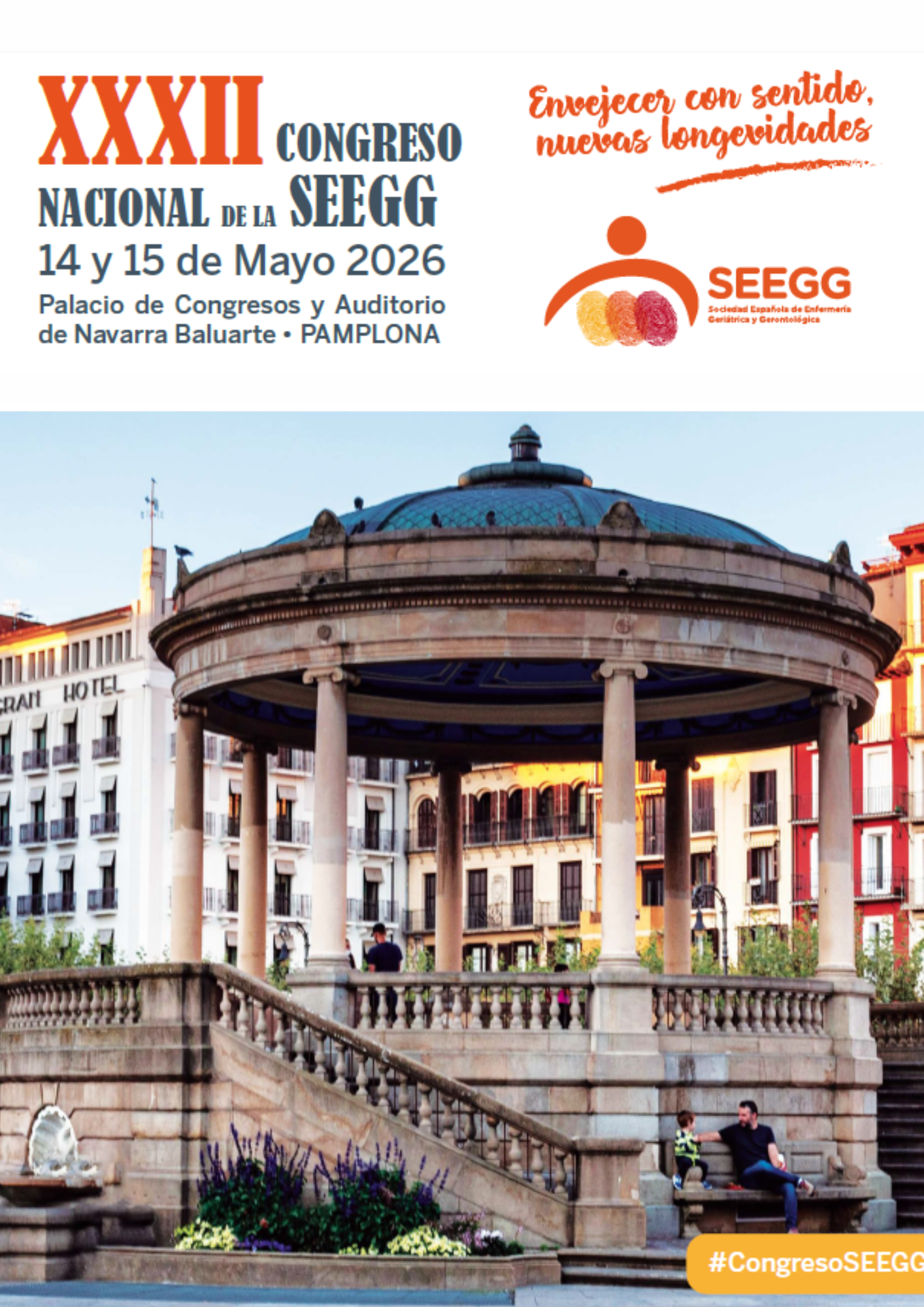 Cartel anunciador del congreso SEEGG en Pamplona