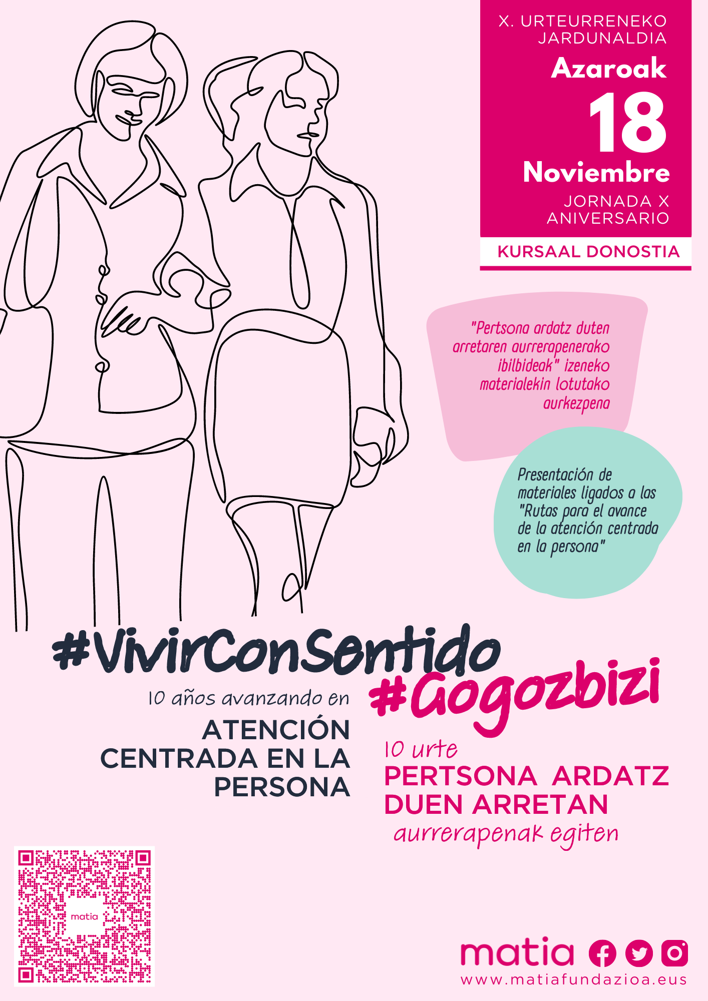 Cartel anunciador: Jornada Vivir con Sentido