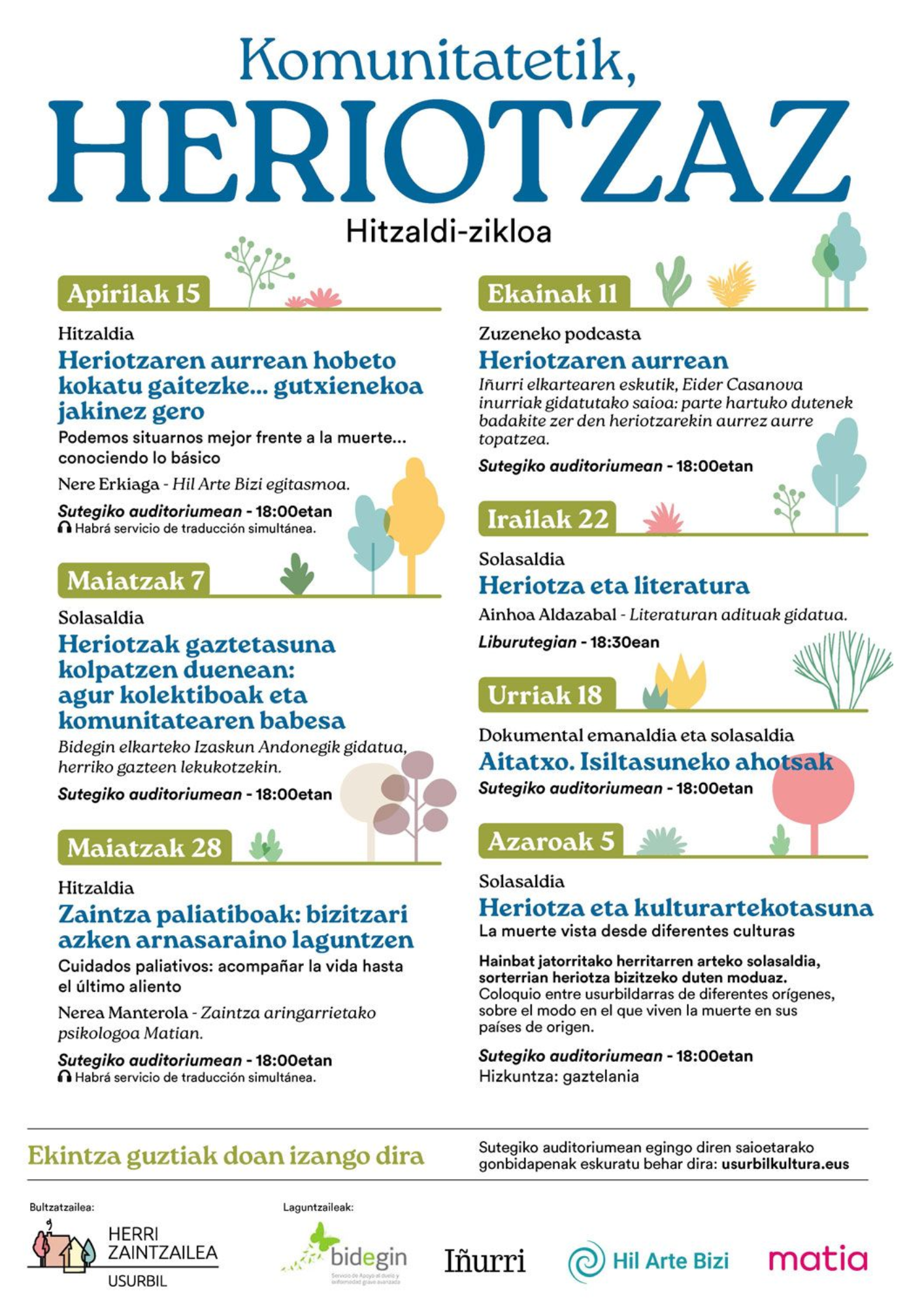 Cartel anunciador de la conferencia