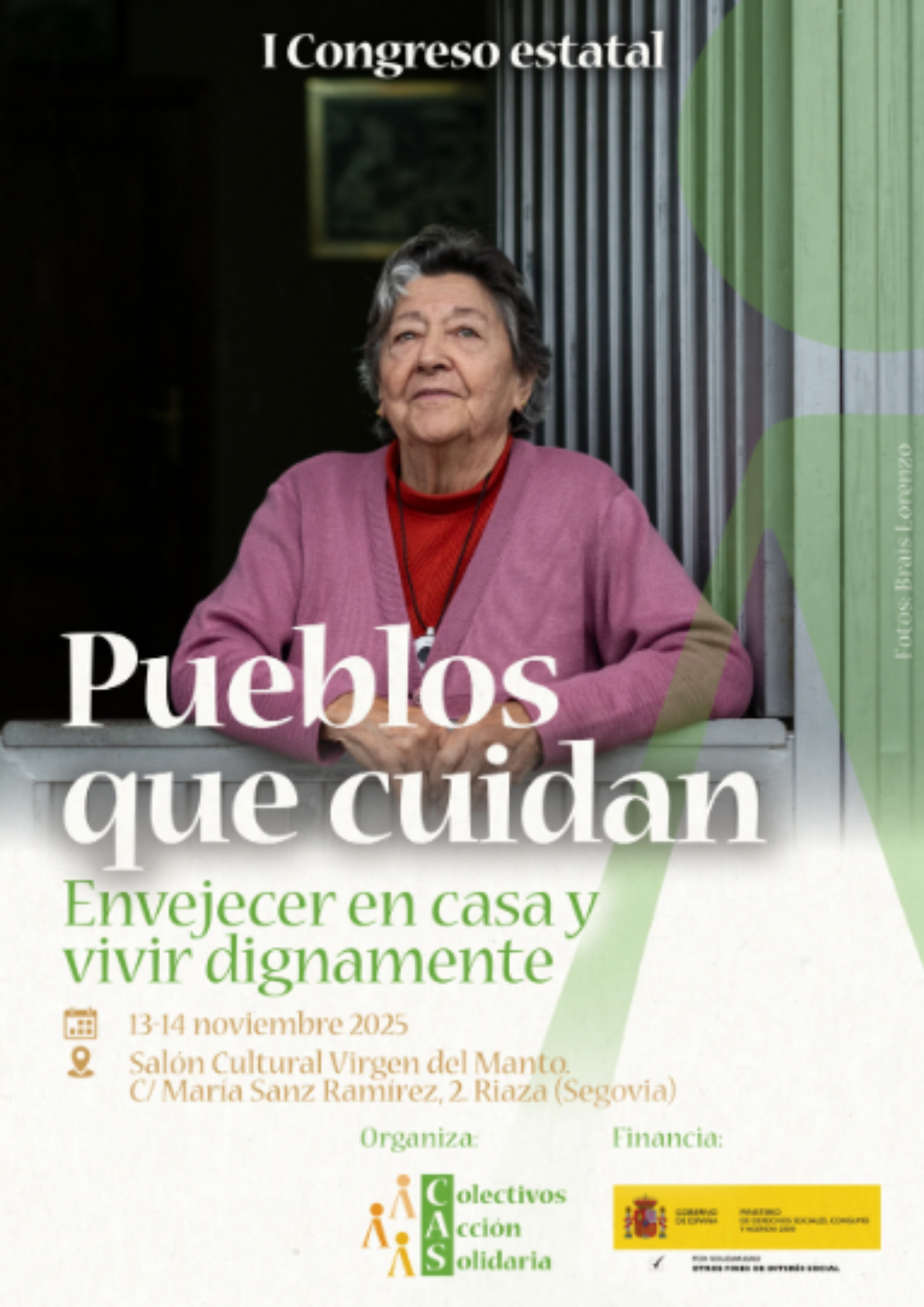 Cartel anunciador del congreso: "Pueblos que cuidan"