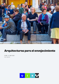 Cartel anunciador del curso de verano: "Arquitecturas para el envejecimiento"