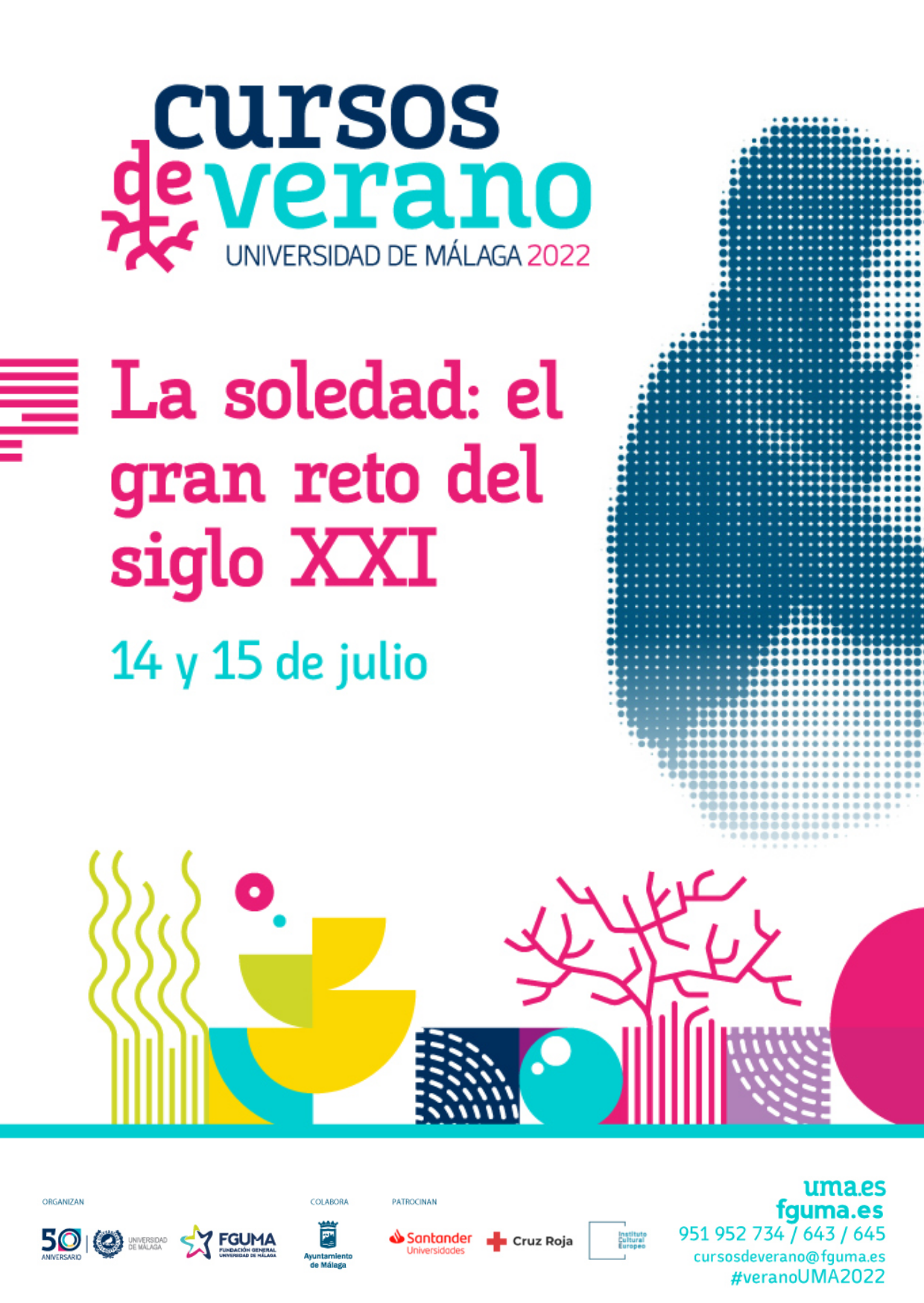 Cartel anunciador del curso: La soledad: el gran reto del siglo XXI