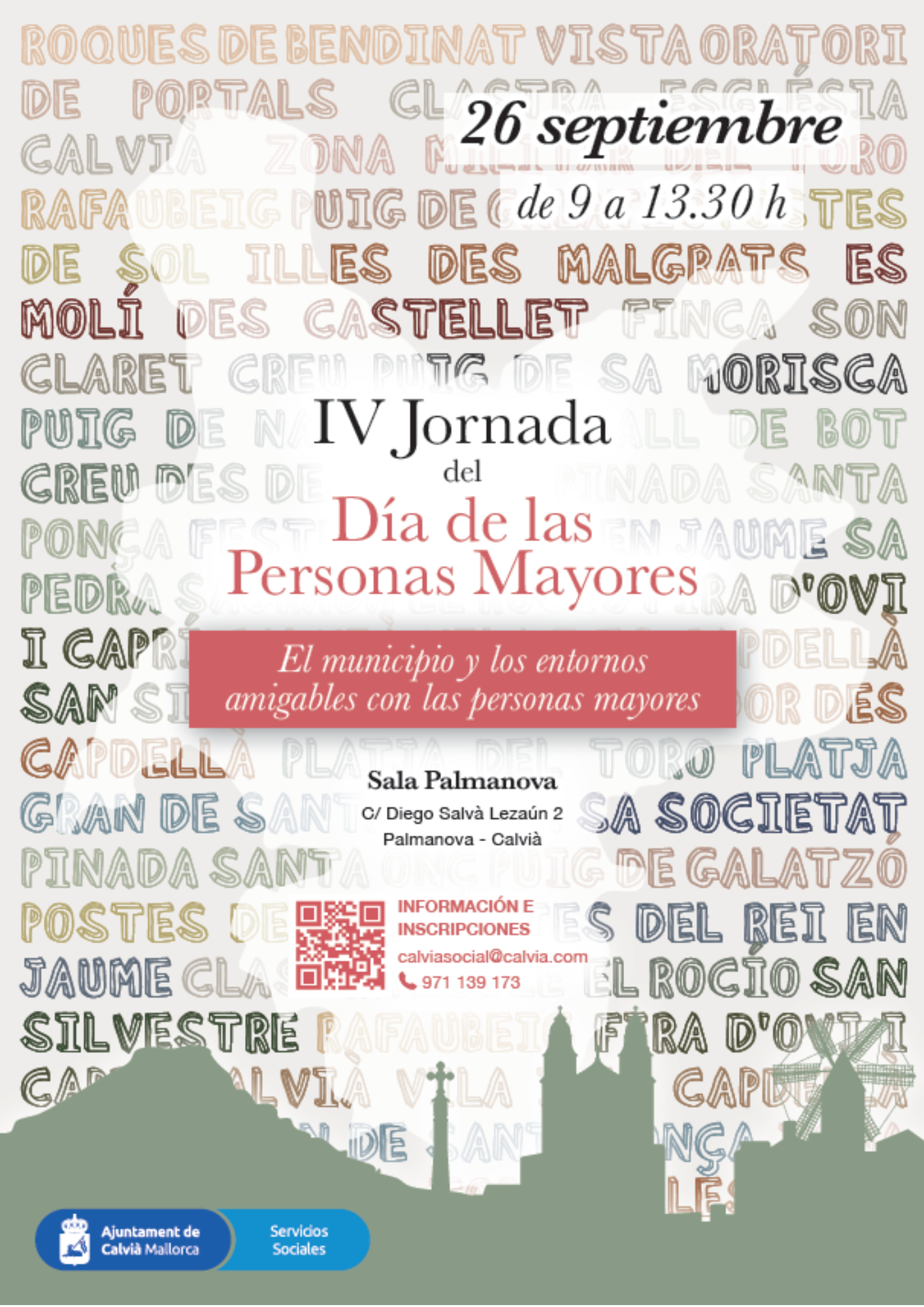 Portada del programa de la jornada del Día de las Personas Mayores en Calvià