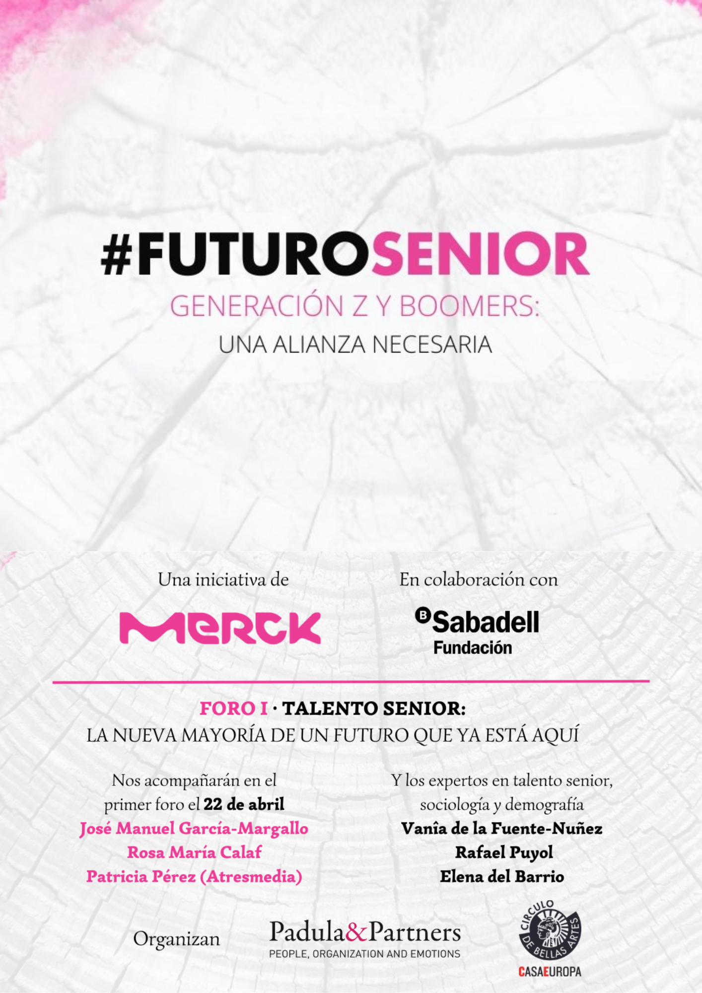Cartel anunciador foro "Futuro senior"