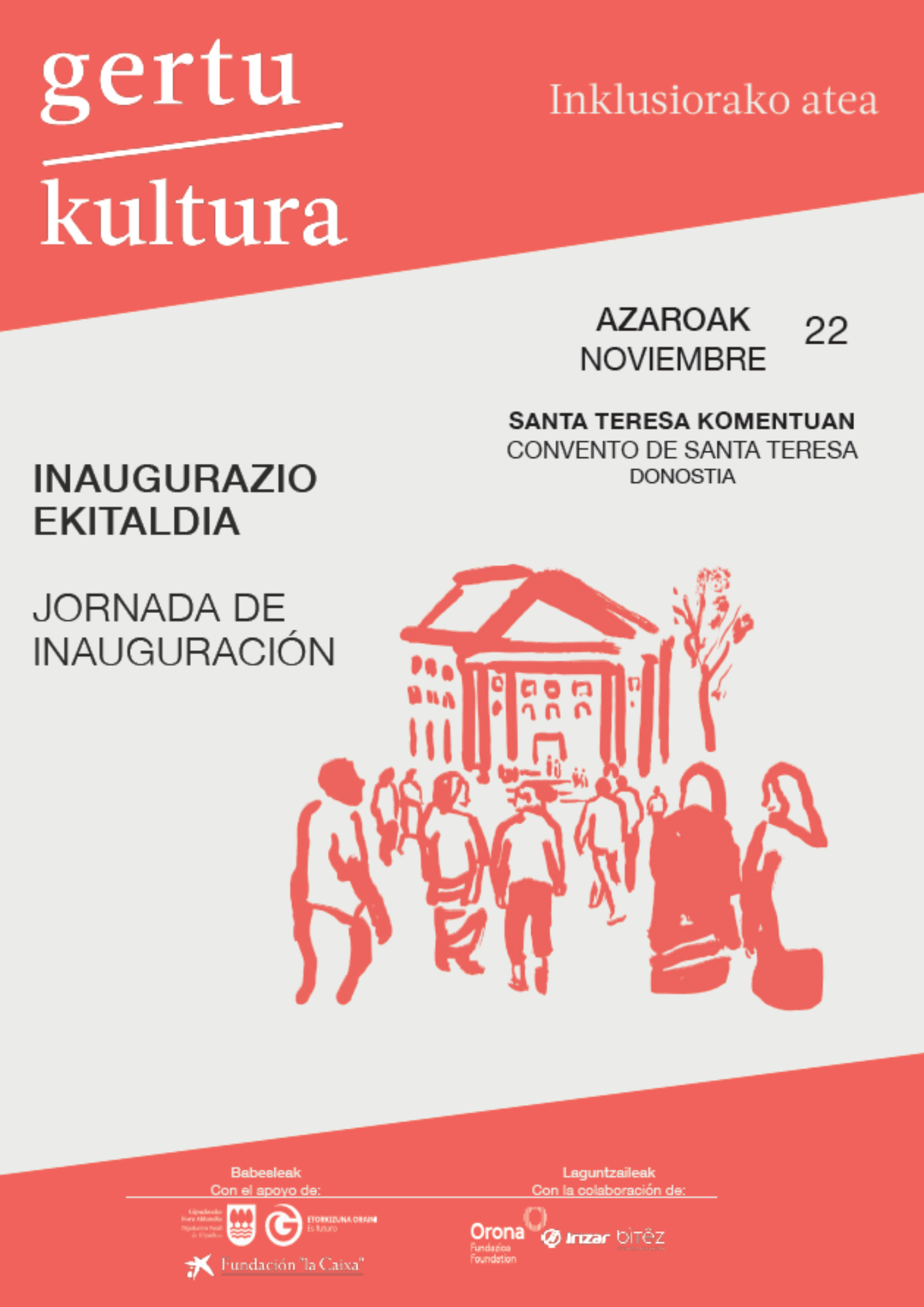 Cartel anunciador Jornada Gertu Kultura