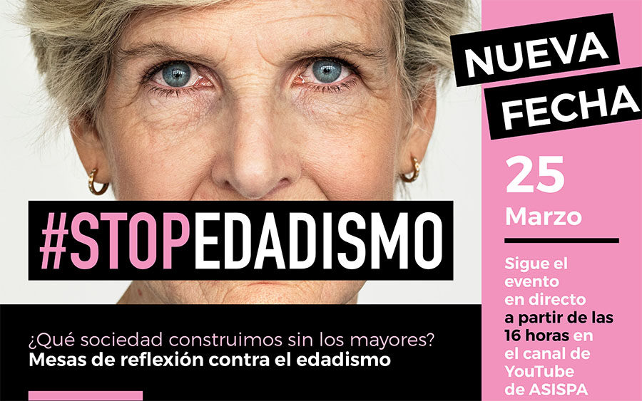 Imagen anunciadora de la jornada #StopEdadismo