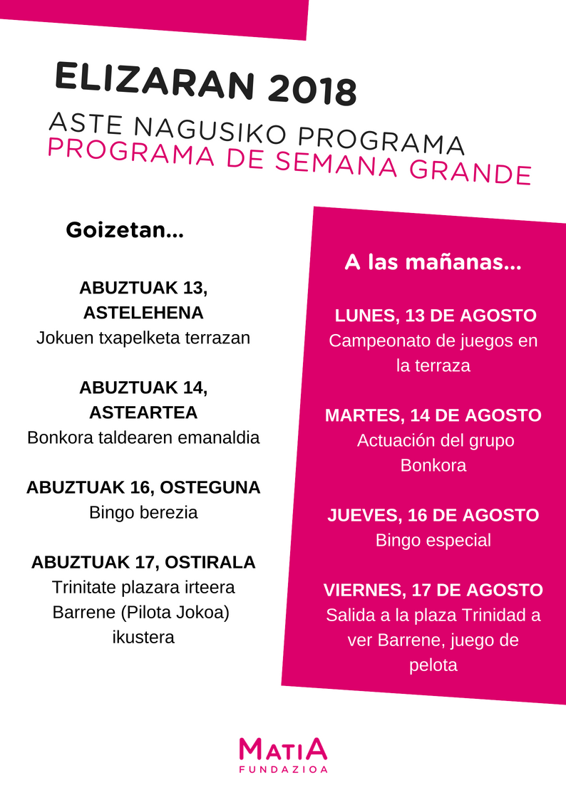 Major week program in Elizaran