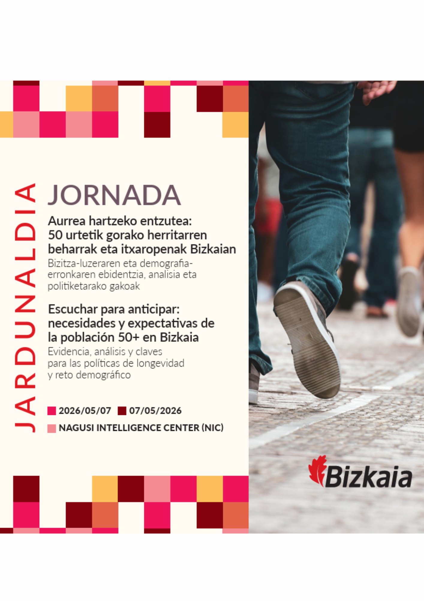 Cartel anunciador de la jornada