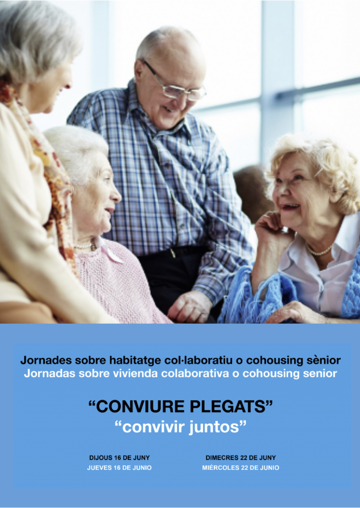 Cartel anunciador jornada Cohousing en Palma