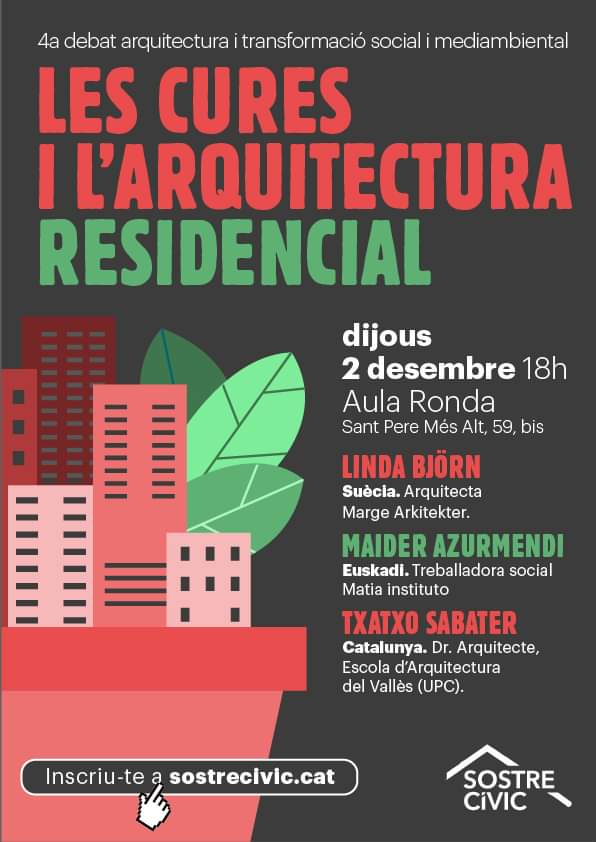 Cartel anunciador: Jornada Cuidados y Arquitectura residencial