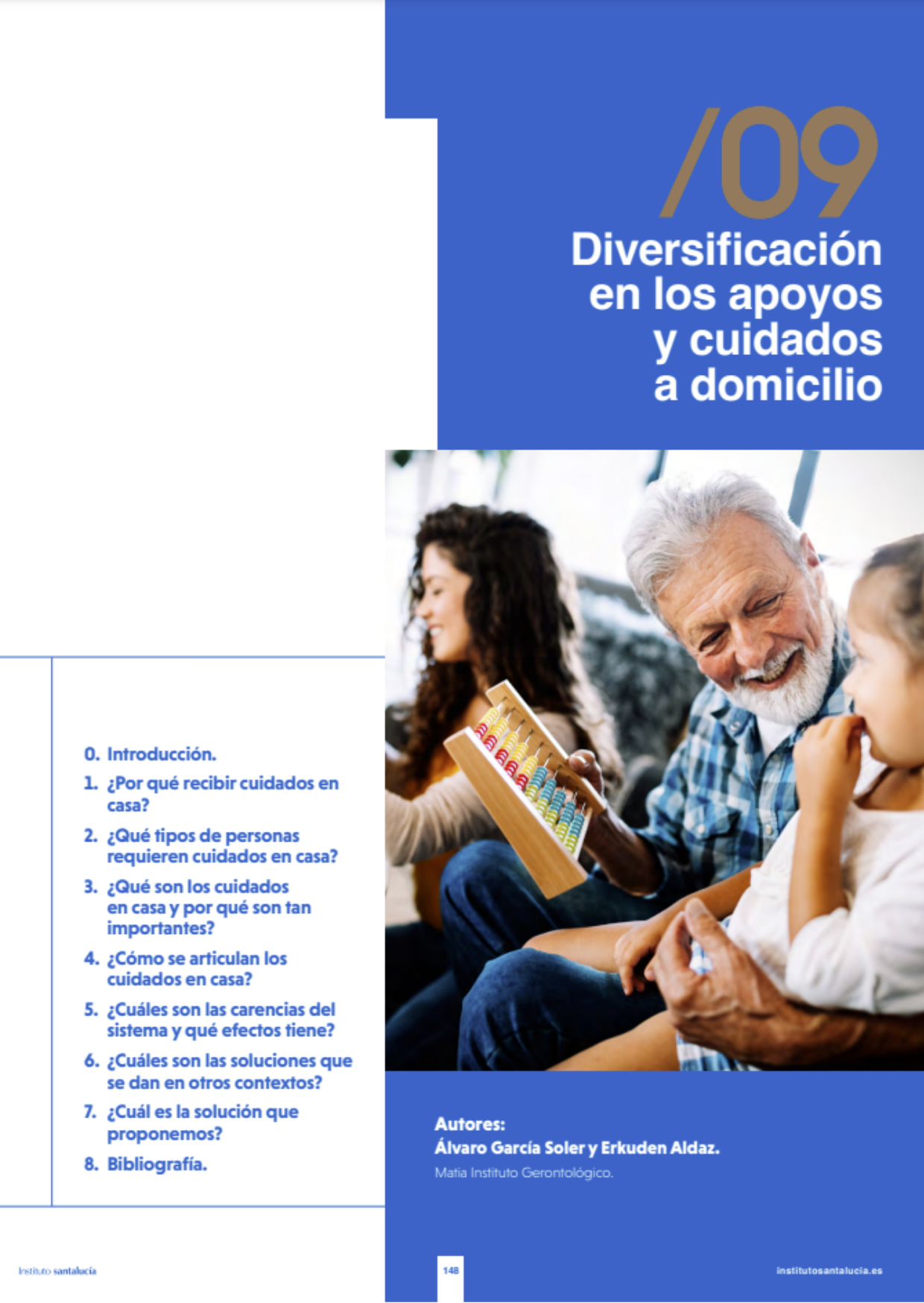Portada capítulo: Diversificación en los apoyos y cuidados a domicilio