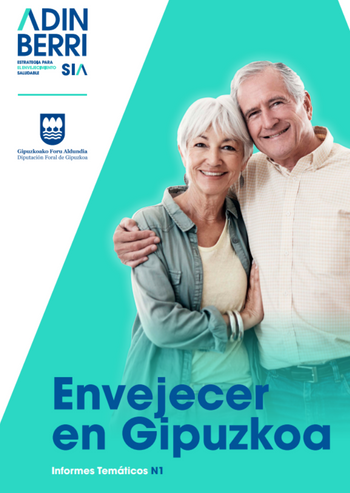 Portada publicación: Envejecer en Gipuzkoa Portada publicación: Envejecer en Gipuzkoa