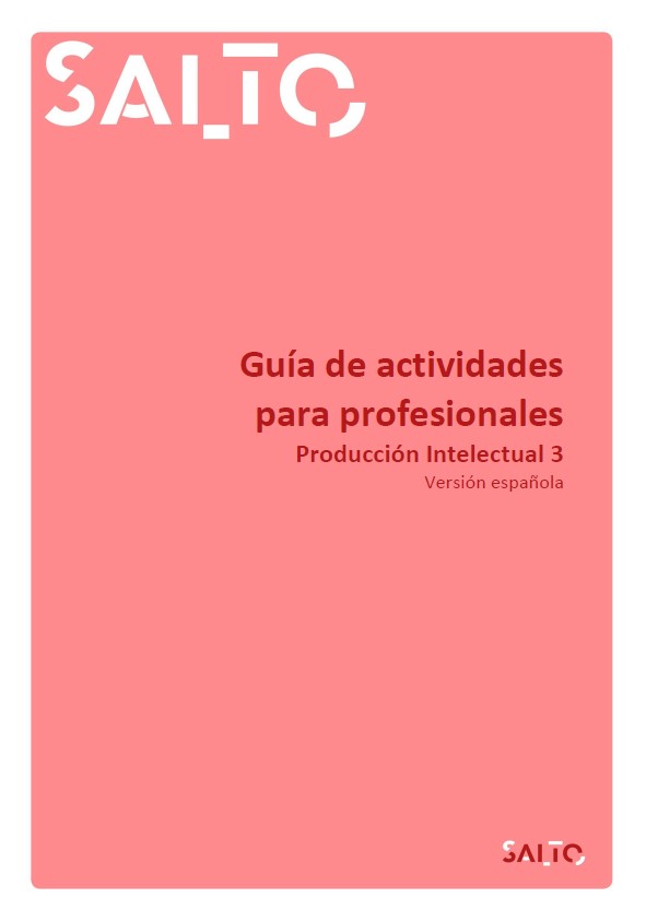 Portada publicación: SALTO - Guía de actividades para profesionales Portada publicación