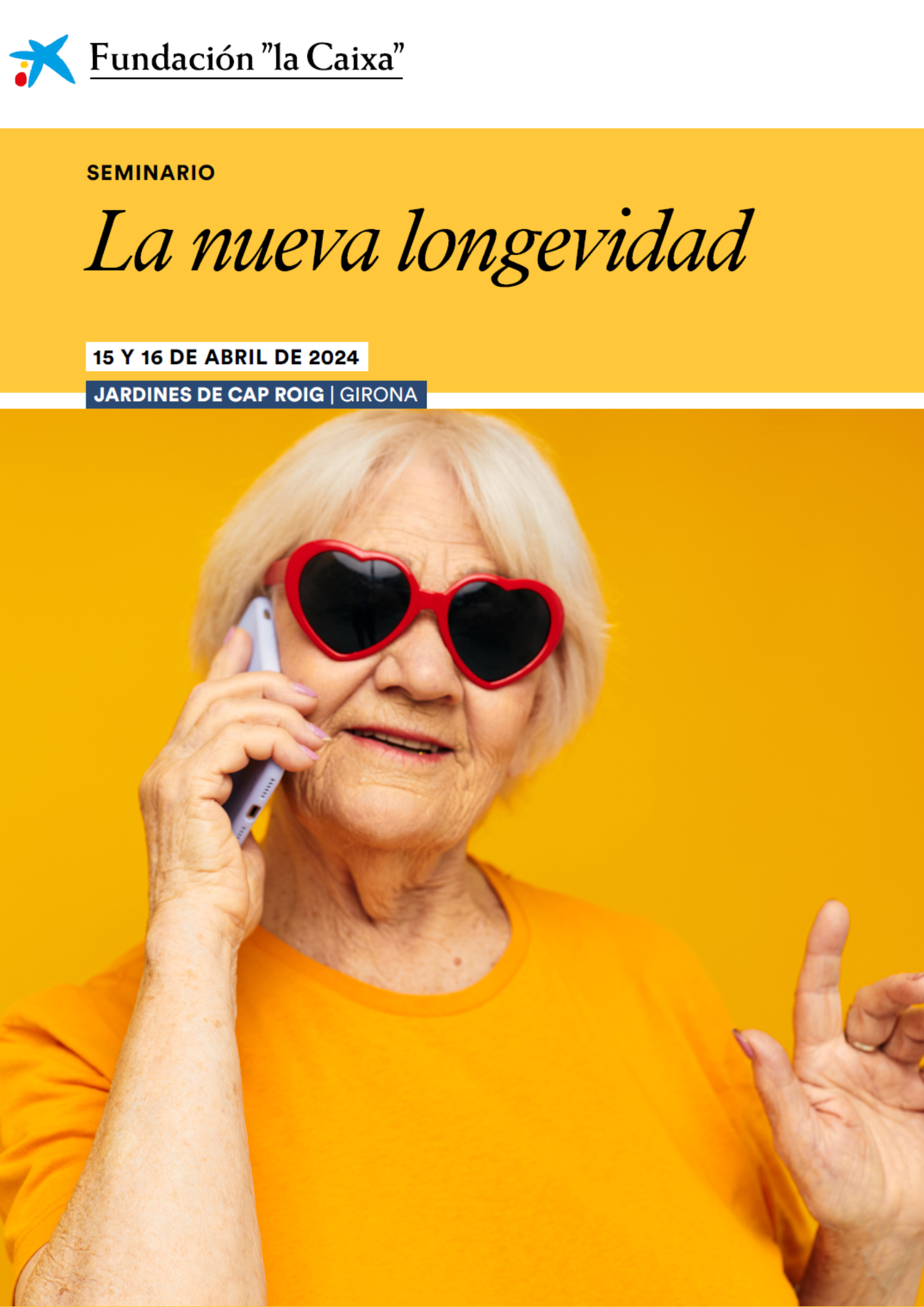 Cartel del seminario: "La nueva longevidad"