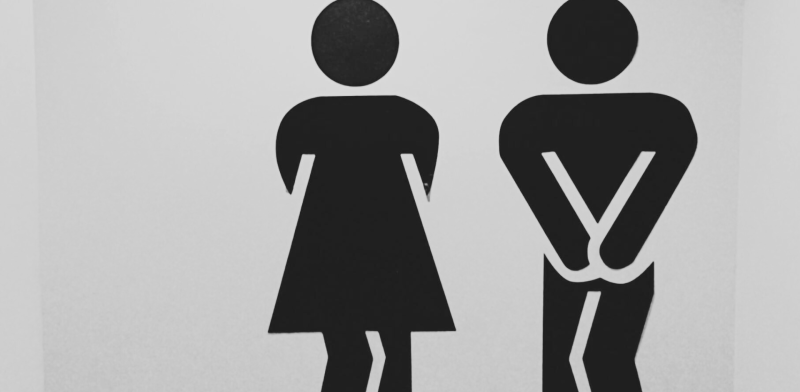 Imagen de un letrero de un baño