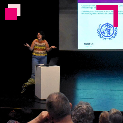 Andrea Pozo ofrece una charla en Hernani