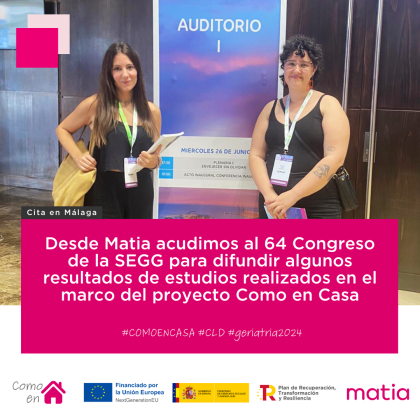 Fotografía de participantes de Matia en el Congreso de la SEGG