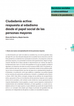 Portada publicación: Ciudadanía activa: respuesta al edadismo desde el papel social de las personas mayores