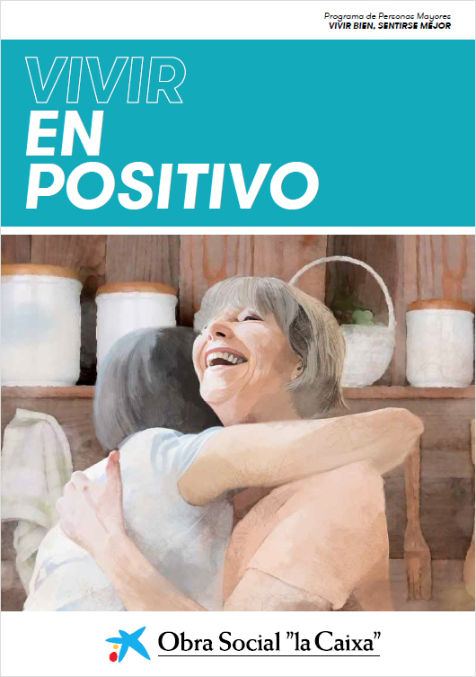 Portada publicación: Vivir en positivo Mujeres abrazadas